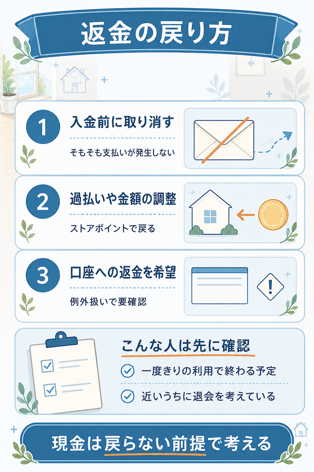 返金がポイントで戻る仕組みを整理した図